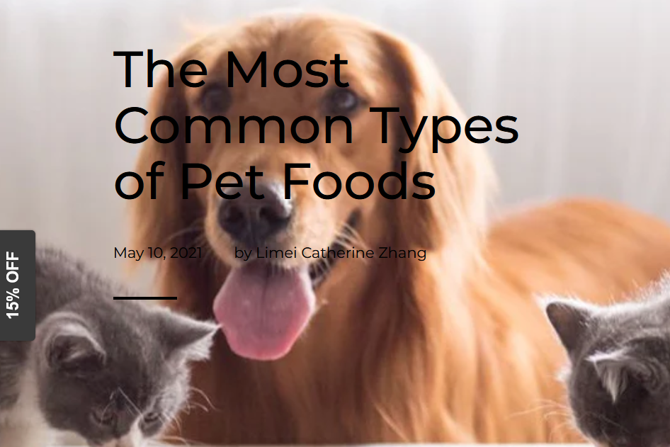 The Most Common Types of Pet Foods